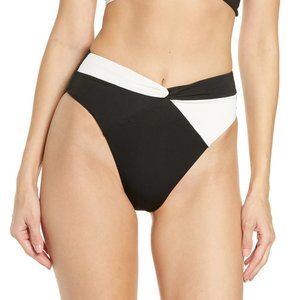 L*Space Black and White Bikini Bottom